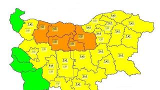 НИМХ към БАН обяви опасно време днес в 24 области, в 5 от тях по-добре не излизайте от къщите (КАРТА)