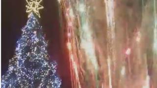 Коледата пристигна в центъра на София (ВИДЕО) 