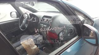 Вбесена пловдивчанка "наказа" нагъл шофьор, кацнал на  пешеходна пътека пред магазин (СНИМКИ)