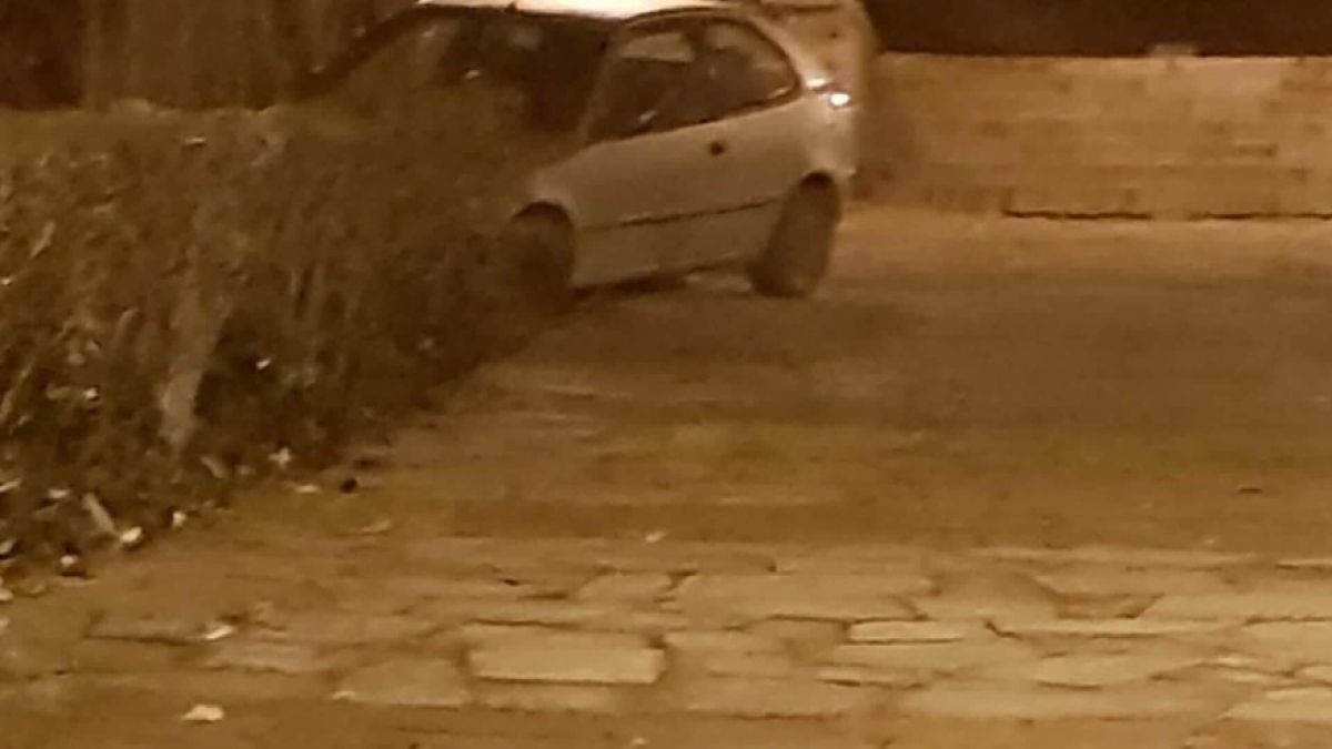 Кола се изкачи на тепе в Пловдив нощес, срина се по стълбите, а шофьорът изчезна (СНИМКИ)