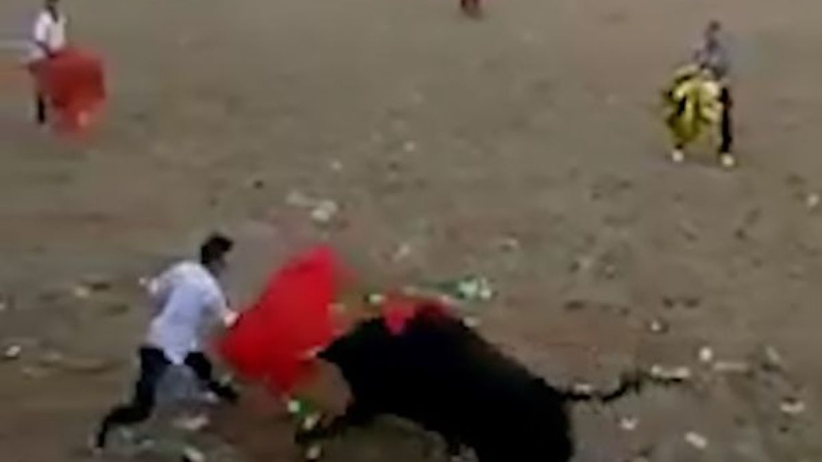 Бик уби тореадор в Колумбия (ВИДЕО 18+)