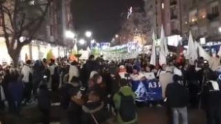 ВИДЕО от шествието в подкрепа на зимния туризъм в България