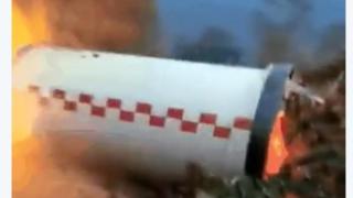 Част от космическа ракета падна до малък град в Китай (ВИДЕО)