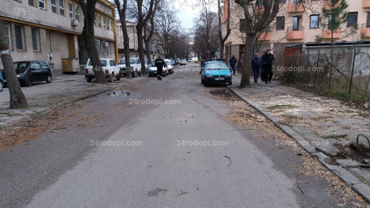 Голяма беля направи силният вятър в Кърджали (СНИМКИ)
