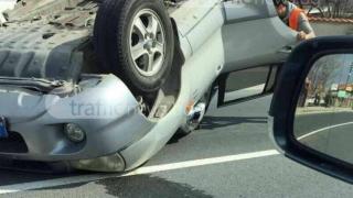 Пловдивчанка с близо 3 промила седна зад волана и завърши по таван