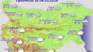Работната седмица започва с облаци и дъжд