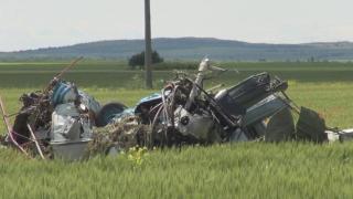 Вертолет падна върху газовоз в Мексико, има пострадали