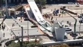 Извадиха три трупа изпод рухналия надлез в Маями