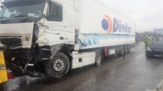 Тежка катастрофа с влекач в Бургаско