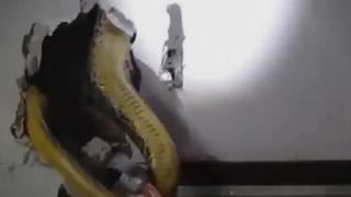 Семейство чу странен шум в стената и видя най-зловещата гледка в живота си (ВИДЕО)