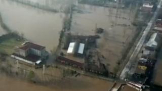 Река Марица преля в Турция, опустошавайки Одринско
