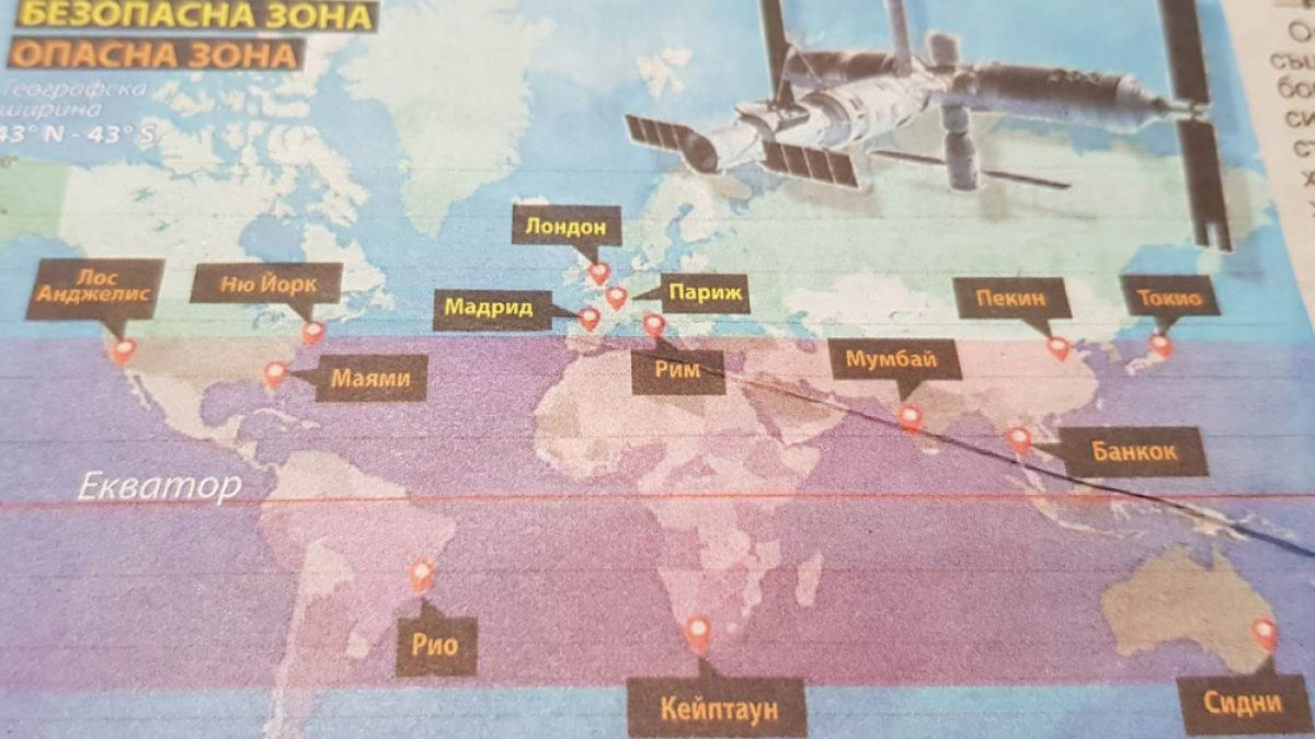 Рак и кома застрашават България, ако чудовището от Космоса се сгромоляса у нас! (ГРАФИКА)