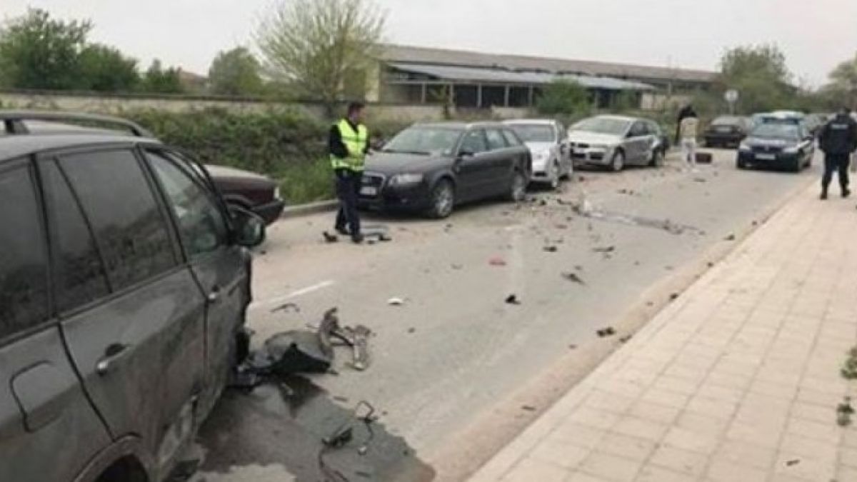 Пияна и дрогирана жена яхна БМВ 5 и превърна 11 коли в смачкани тенекии по изгрев слънце в Пловдив 
