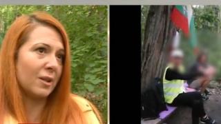В Борисовата градина въоръжен тренира за война, кървави кръстове, обърнати знамена и икони по дървета! (СНИМКИ)