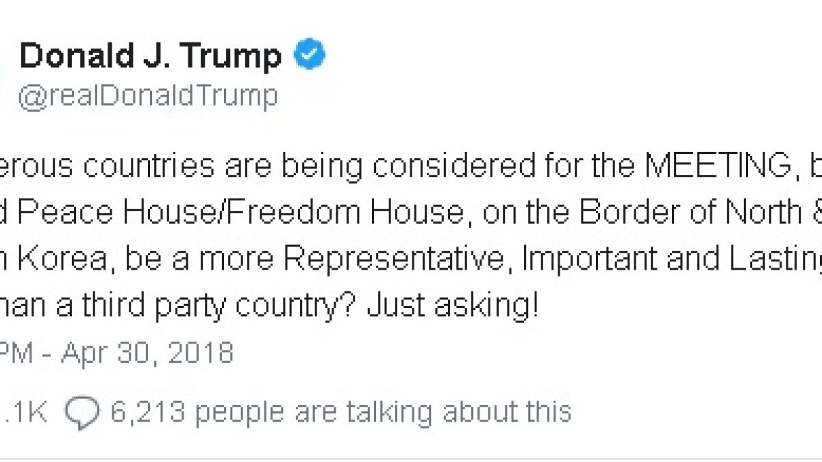 Тръмп май издаде къде ще се срещне с Ким Чен Ун? (СНИМКА)