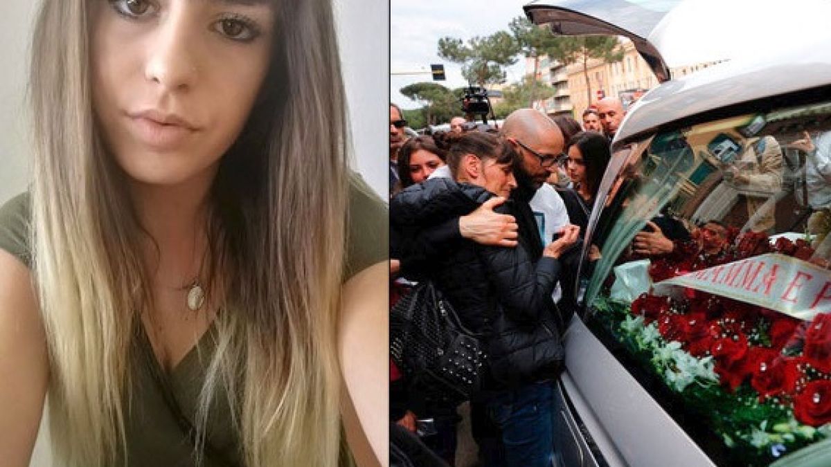 Погребаха в бял ковчег красавицата Памела, убита брутално от нигерийски бежанци, изяли сърцето и гениталиите й (СНИМКИ)