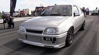 Четвъртвековен Opel Kadett с 1257 коня (ВИДЕО)
