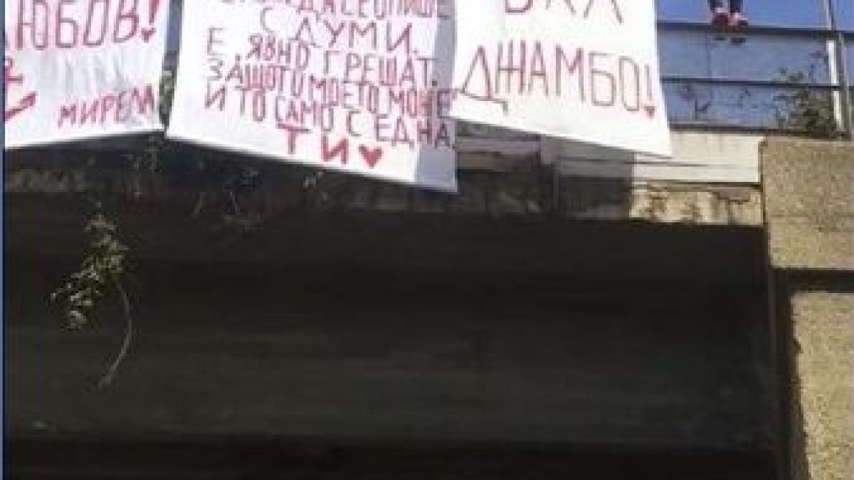 Млада русенка окичи жп надлез с трансперанти и... (СНИМКИ)