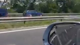 "Тракия" отесня и джигитите фучат в аварийната лента и в насрещното със 100 км/ч (ВИДЕО)
