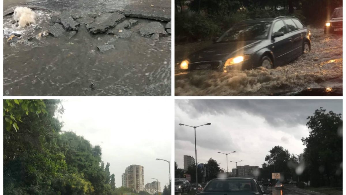 Страховита буря пак вилнее в Бургас (СНИМКИ)