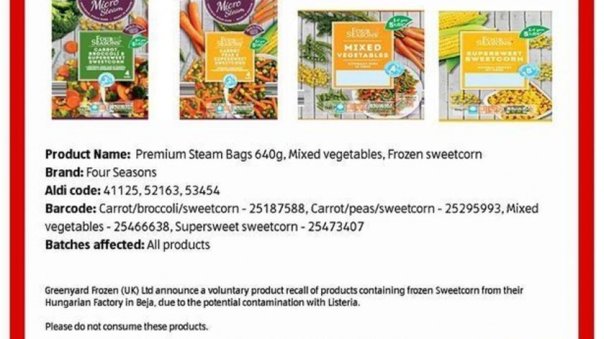 Замразени продукти в британски супермаркети заразени с опасна бактерия