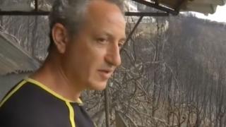 Драматичната история на мъж, успял да се спаси от огнения ужас в Атина (ВИДЕО)