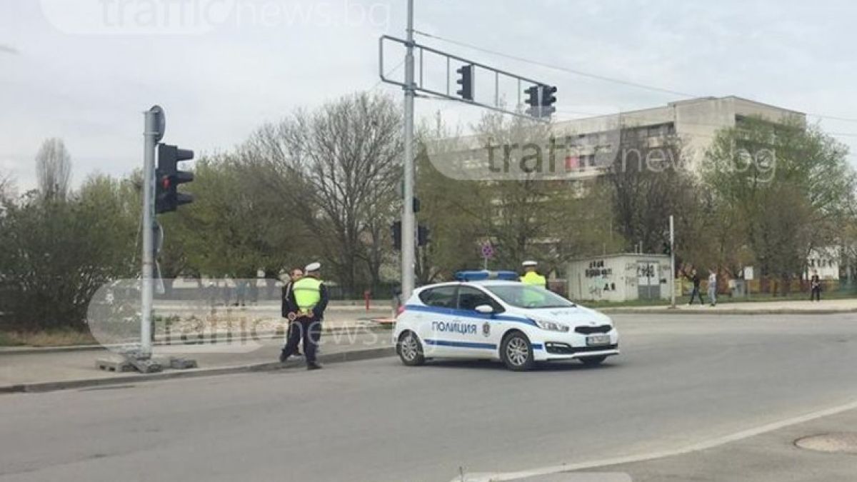Обезумял мъж устрои истински екшън в Пловдив, побегна по средата на булевард, а полицията след него 