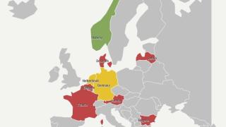 България лъсна в червено на любопитна европейска КАРТА! Наредихме се до Дания и Франция