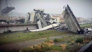 ВИДЕО от птичи поглед разкрива мащабите на смъртоносната трагедия в Генуа, загиналите се увеличават 