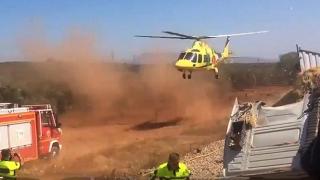 Влак помете камион край Малага! Има ранени (ВИДЕО)