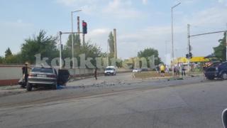 Жестока катастрофа на метри от бензиностанция край Монтана (СНИМКИ)