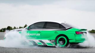 Зрелищно ВИДЕО: "Понички" с електрическо Audi RS3 с 1200 коня мощност