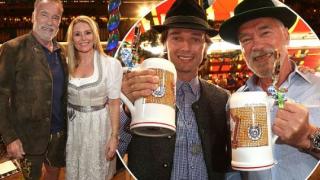 Арнолд Шварценегер се налива с бира на "Октоберфест"