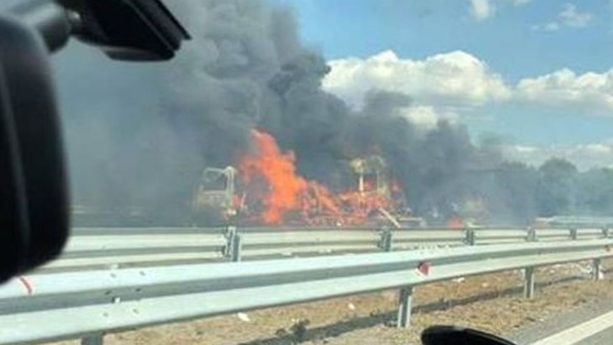 От полицията с първи подробности за огнения ад на АМ "Тракия"