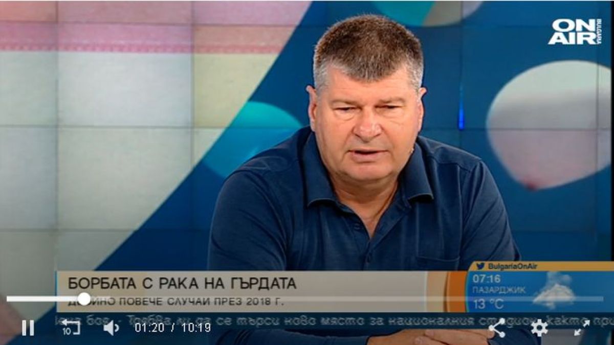 Онкологът проф. Иван Гаврилов: Ракът на гърдата е трайно лечим