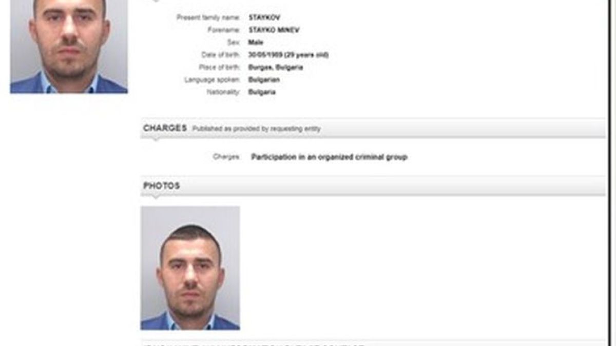 Синът на Миню Стайков официално регистриран като издирван в Интерпол (СНИМКА)