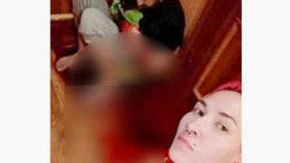 Пияна рускиня кла мъжа си, снима се на фона на изтичащата му кръв и... 