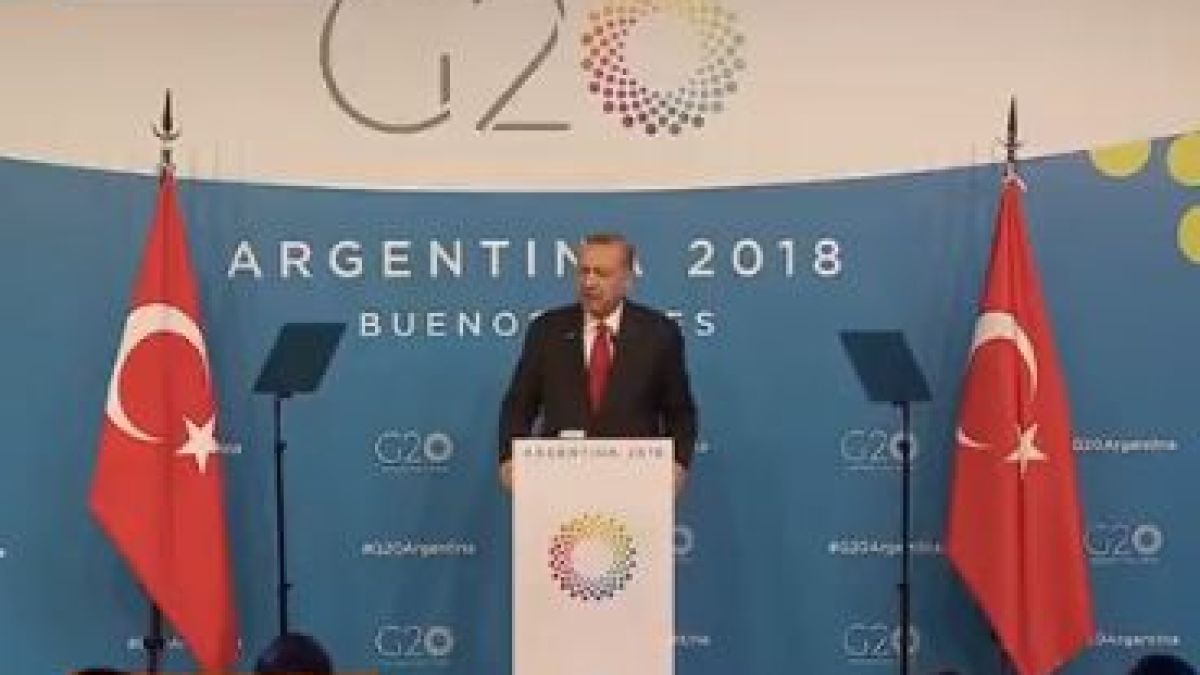 Ердоган обясни пред Г-20 какво следва след убийството на Хашоги (ВИДЕО)