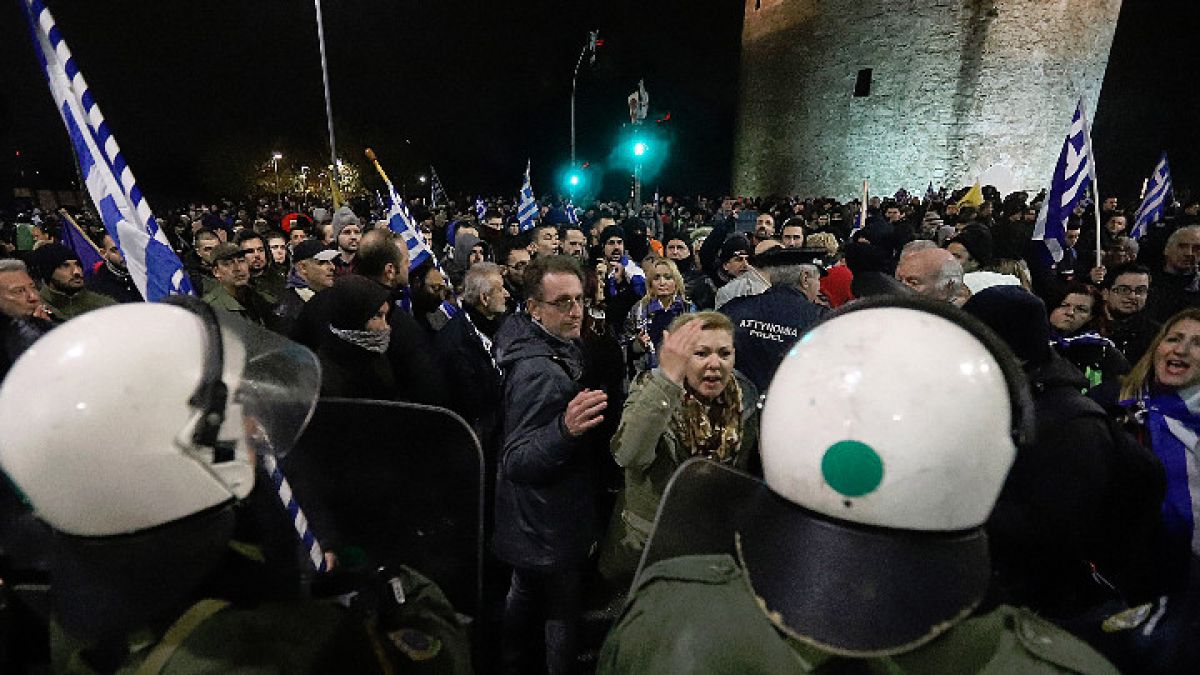 Протести в Солун срещу споразумението с Република Македония за нейното име
