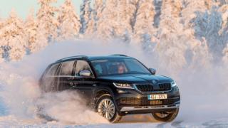 Skoda Kodiaq Scout - семейният кросоувър на чехите пори преспите като снегорин