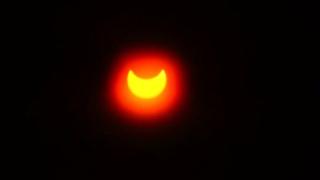 Слънчево затъмнение над Китай (ВИДЕО)