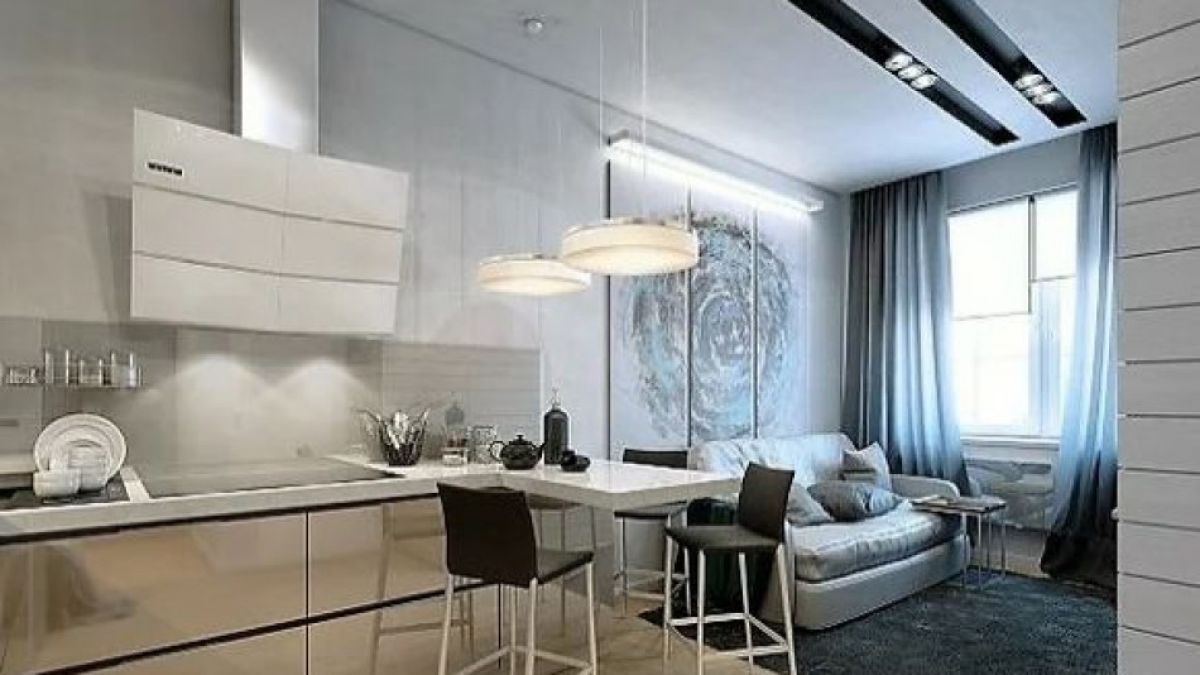 Виртуозен ремонт превърна студио от 35 м² в двустаен апартамент  