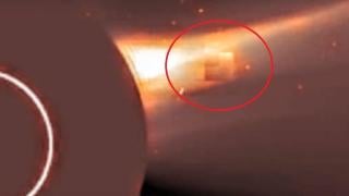 Загадъчният куб отново се появи до Слънцето (ВИДЕО)