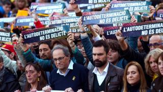 200 000 на протест в защита на каталунските лидери