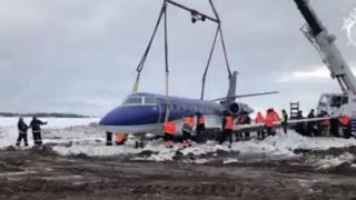 Самолет се разби на летище "Шереметиево" (ВИДЕО)