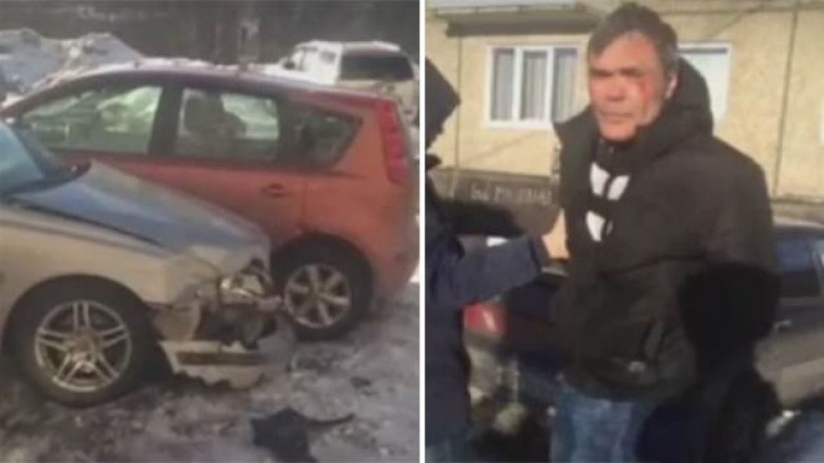 Зрелищно ВИДЕО: Пиян с Lexus помля поне 15 паркирани коли