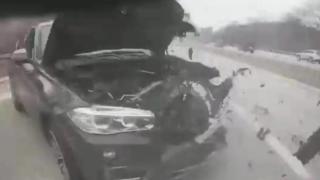 ВИДЕО запечата катастрофа при скорост 150 км/ч
