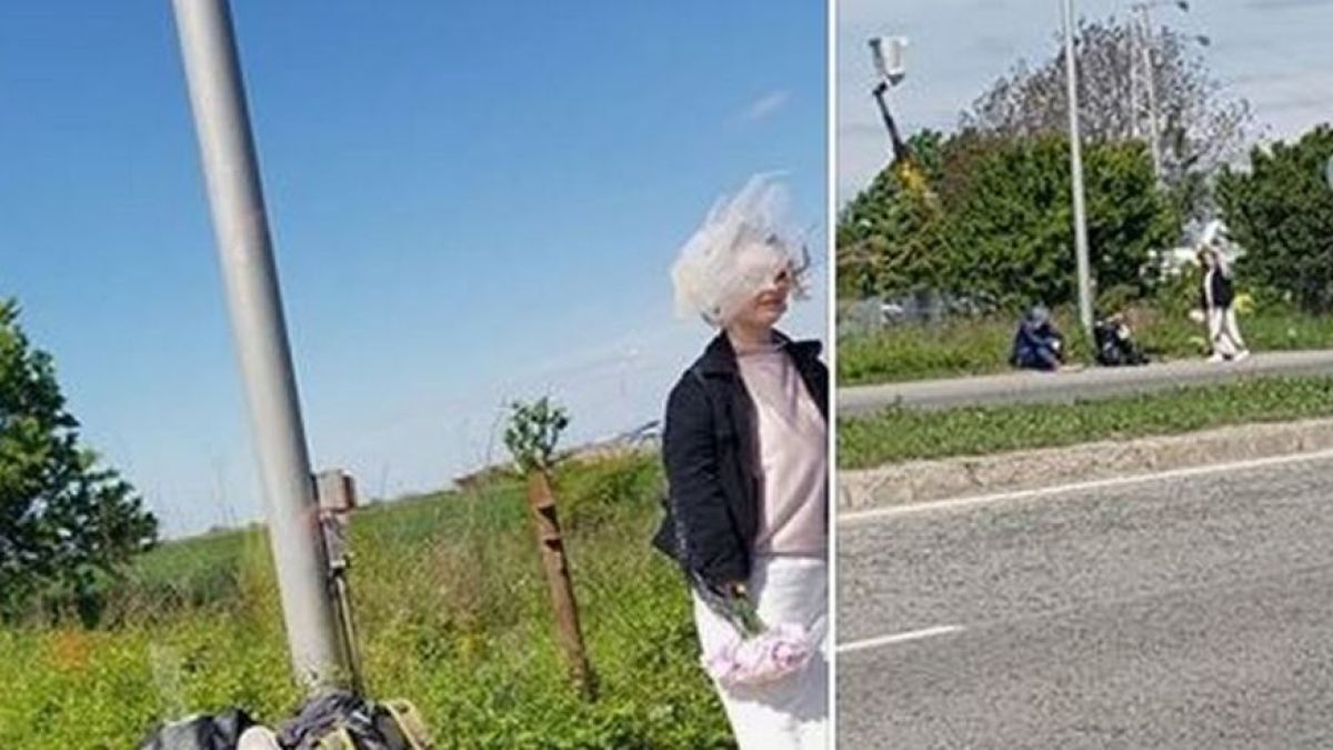 Шофьори видяха булка стопаджийка край Русе и изчезнаха с мръсна газ (СНИМКИ)