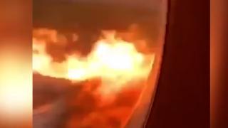Писъци на ужас и молитви: Появи се ВИДЕО от салона на горящия SSJ-100 в Москва