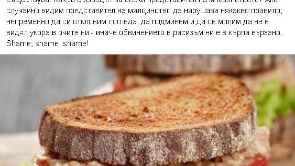 Съпругата на вицепремиера Дончев с култов коментар за сандвич, либералите и расизма!